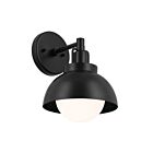 Kichler Niva 52601BK 1-Light Black 60W Semi Flush/Wall Sconce